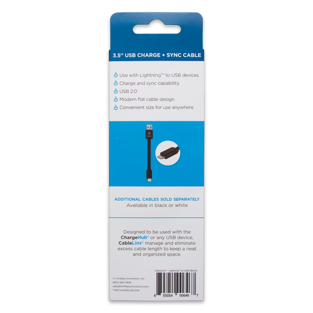 The Charge Hub CableLinx Lightning to USB Charge & Sync Cable