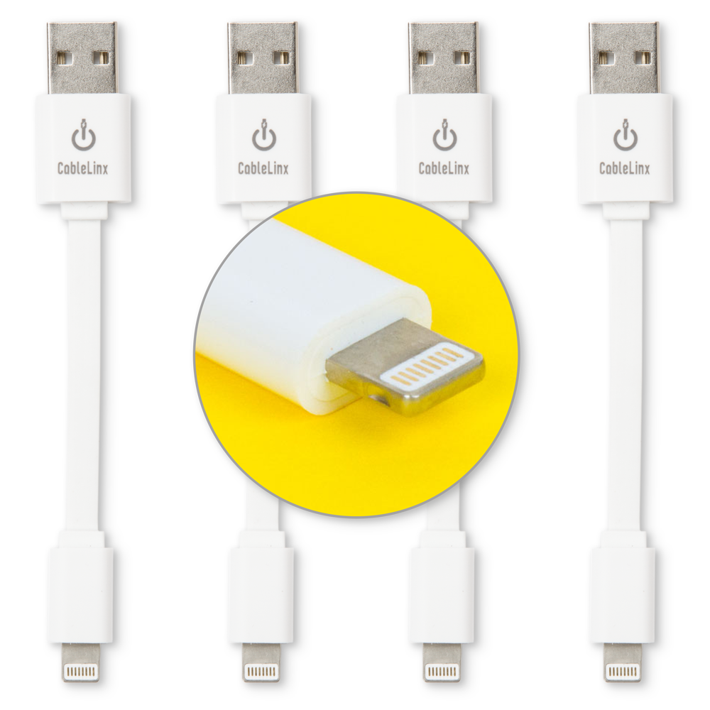 The Charge Hub CableLinx Value Pack of 4 Lightning to USB Cables