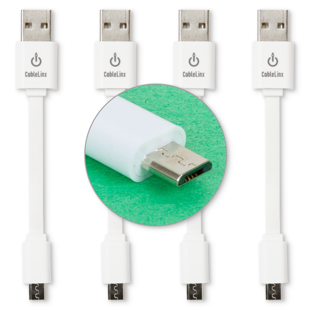 The Charge Hub Cable Linx Value Pack of 4 Micro to USB Charge Cables