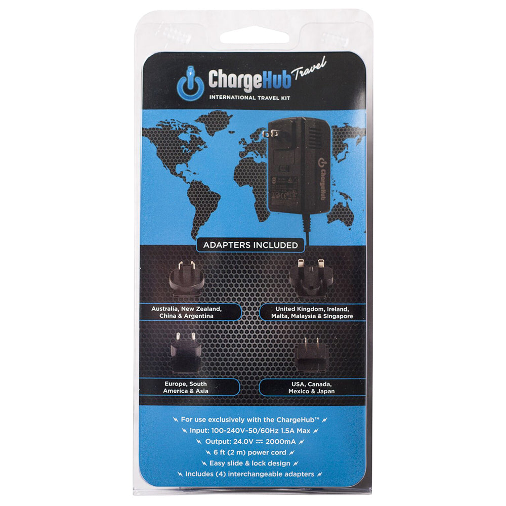 The Charge Hub International Travel Kit for ChargeHub X7