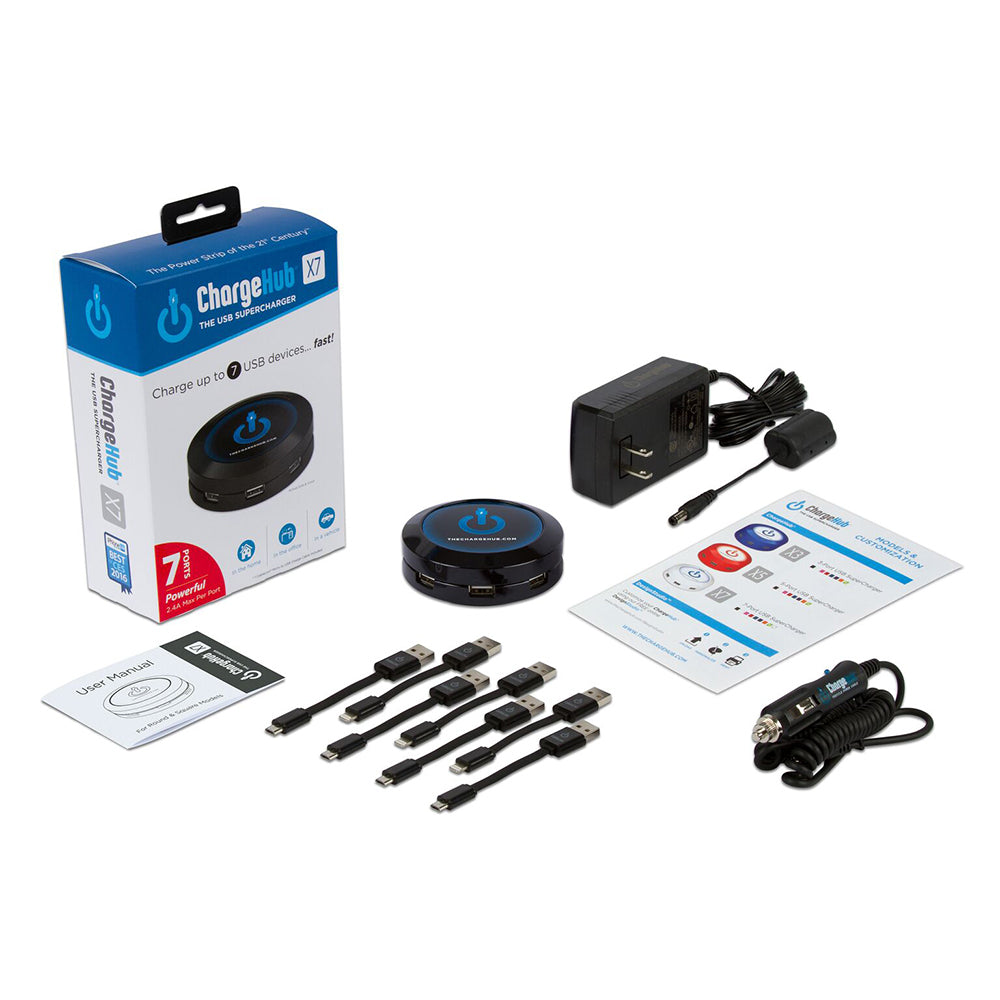 The Charge Hub X7 Super Value Pack 7-Port USB Super Charger