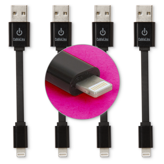 The Charge Hub CableLinx Value Pack of 4 Lightning to USB Cables