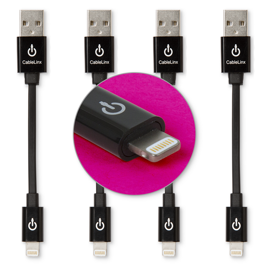 The Charge Hub Cable Linx Value Pack of 4 MFi USB Charge & Sync Cables with Lightning Connector