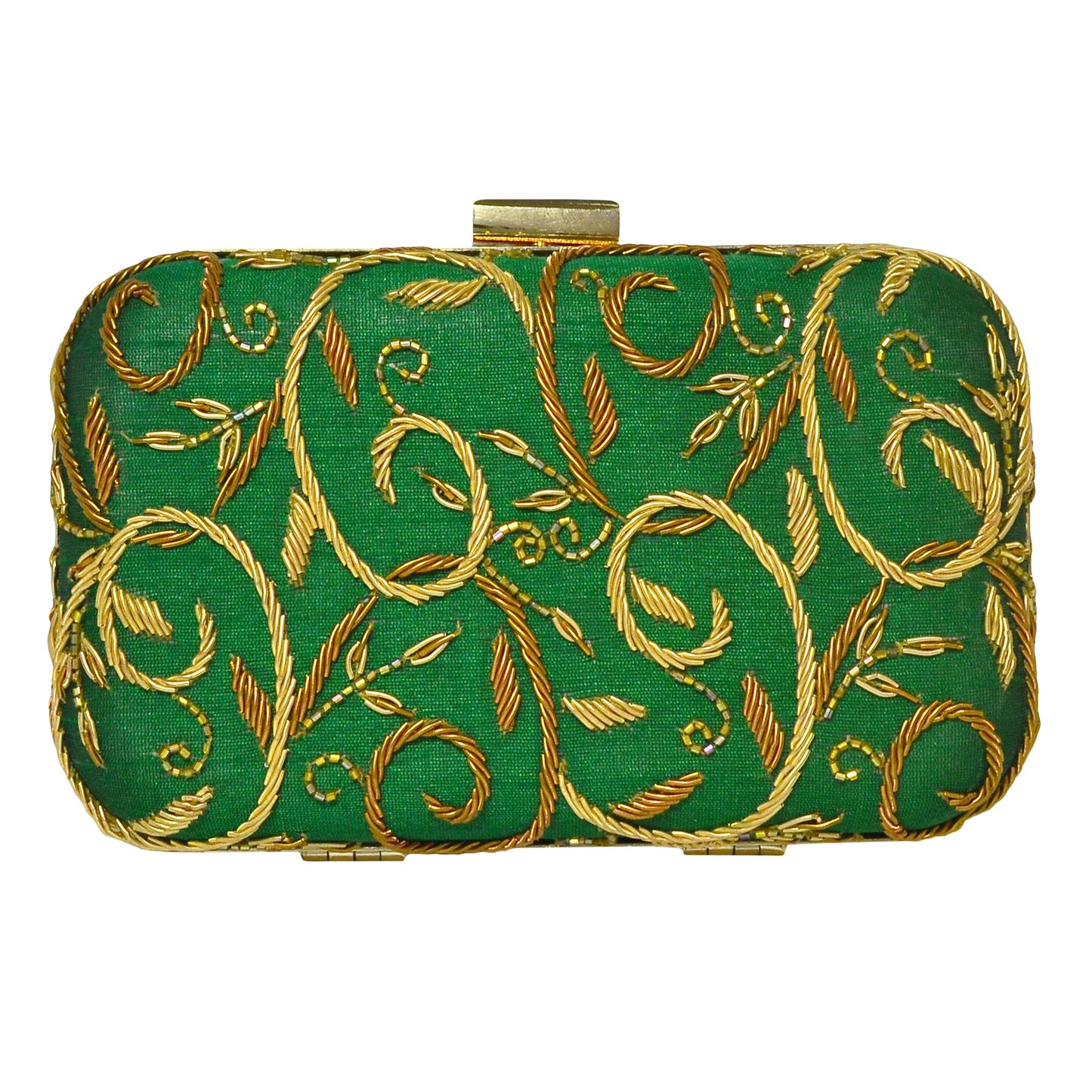 The Purple Sack Garden Zardozi Clutch Bag