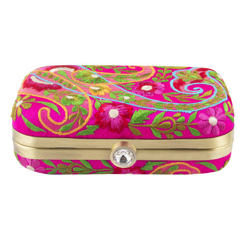 The Purple Sack Paisley Clutch Bag