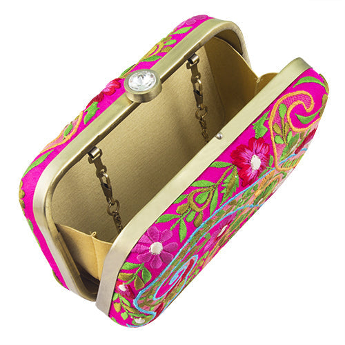 The Purple Sack Paisley Clutch Bag